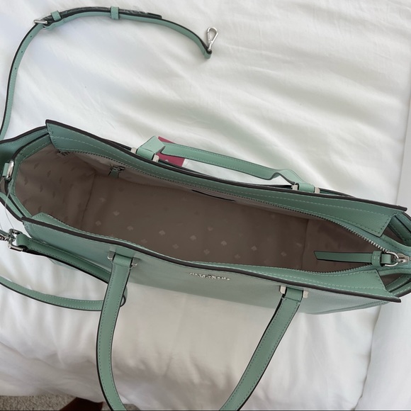KATE SPADE GERALDINE PATTERSON DRIVE SPRINGMEDW GREEN/MINT HANDBAG - Picture 5 of 11